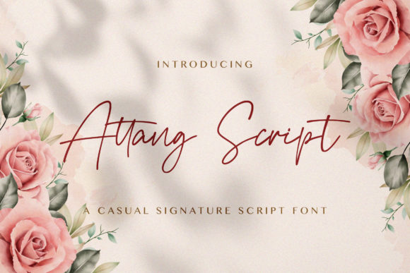 Attang Script: A Elegant Font for Designers