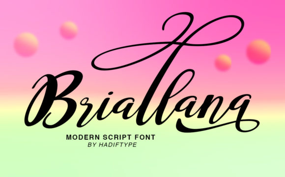 Briallana Script: A Font for Elegant Branding