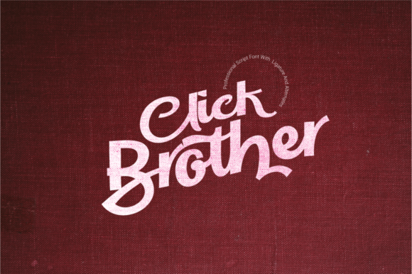 Click Brother Script: A Bold Font for Creative Campaigns