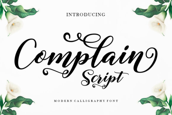Complain Script: A Font That Elevates Your Brand