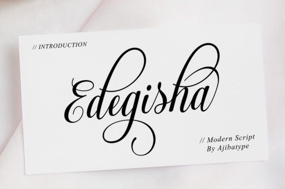 Edegisha Script: A Elegant Typeface