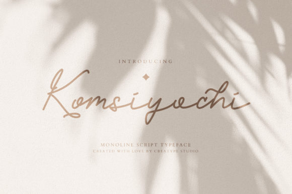 Komsiyochi Script Font for Creative Projects