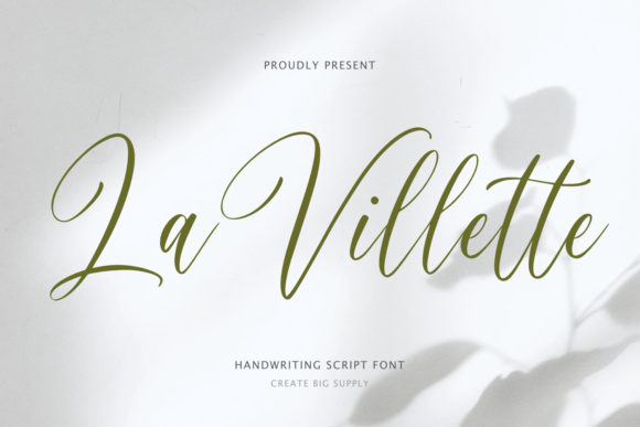 La Villette Script: A Font for Polished Branding