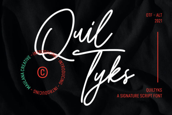 Quiltyks Script: A Font for Business Style