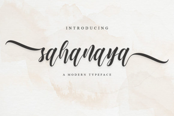 Sahanaya Script: A Stylish Font for Web Design