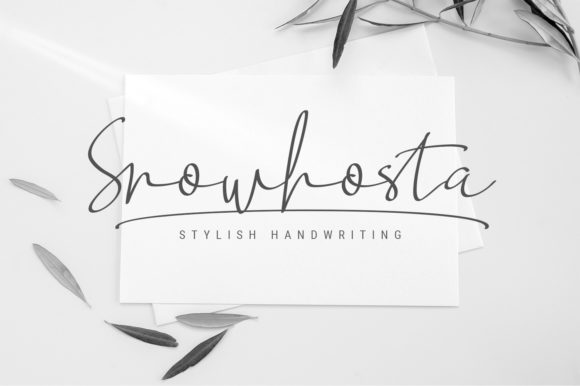 Snowhosta Script: A Stylish Font for Branding