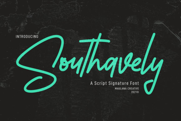 Southavely Script: Elegant Font for Craft Creations