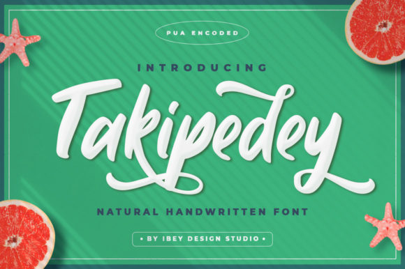 Takipedey Script: A Luxurious Display Font