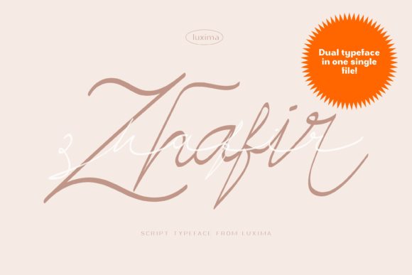 Zhafir Script: Elegant Font for Digital Marketing